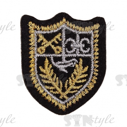 Термоаппликация "Шеврон", размер 35х43 мм фото 1