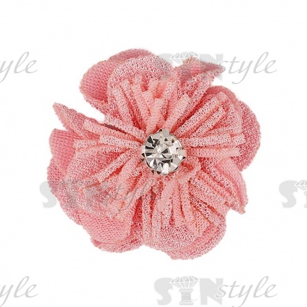 Цветочки декоративные, цвет розовый, размер 35 мм,  фото 1