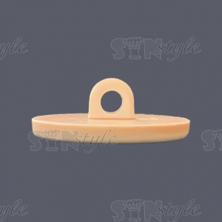 Пуговица пластиковая на ножке, размер 34L, цвет грязно-розовый фото 2