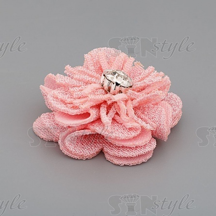 Цветочки декоративные, цвет розовый, размер 35 мм,  фото 2