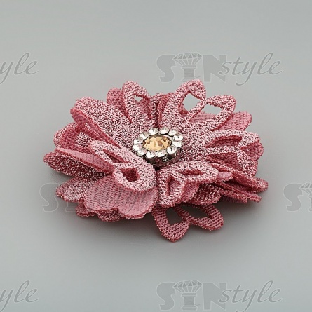 Цветочки декоративные, цвет пурпурный, размер 40 мм,  фото 2