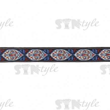 Жаккардовая лента, ширина 25 мм, намотка 10 м, цвет бежевый фото 1