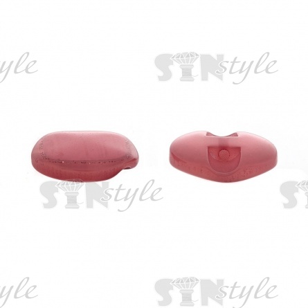 Пуговица пластиковая на полуножке, цвет грязно-розовый, размер 24L фото 3