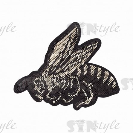 Термоаппликация текстильная, синтетическая, размер 103х83 мм фото 1