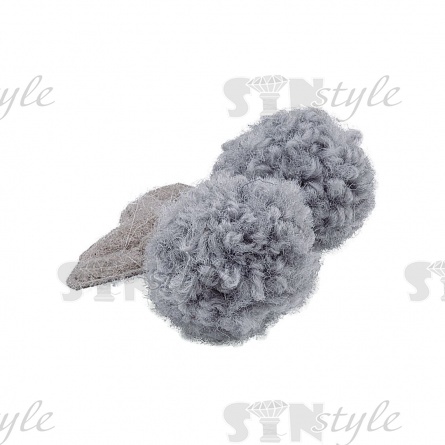 Аппликация 3D "Вишенки", цвет серый, размер 35х27 мм фото 2