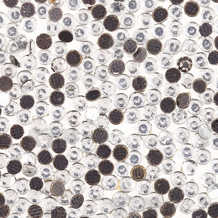 Стразы термоклеевые акриловые SS10, цвет белый прозрачный, 500 гр/уп фото 3
