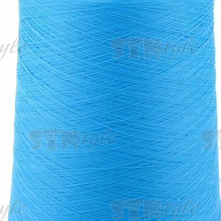 Нитки полиэстер 150D/1, цвет №255 (ярко-голубой) фото 2