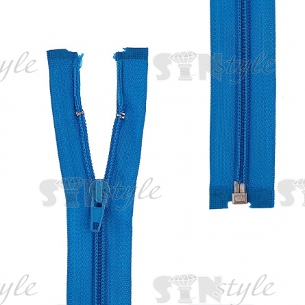 Молиня спираль, тип 5, разьемная, длина 65 см, цвет 274 (лазурный), "простой" бегунок фото 1