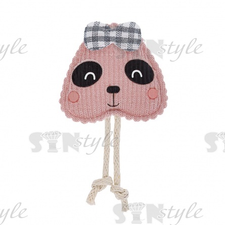 Аппликация 3D "Хомячок", цвет грязно-розовый, размер 35х60 мм фото 1