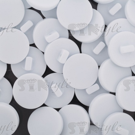 Пуговица пластиковая на ножке, белая, 48L фото 3