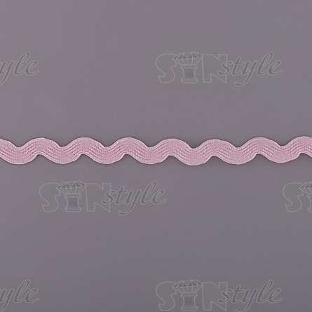 Декоративная тесьма вьюнок, ширина 8 мм, намотка 15 ярдов, цвет розовый (№04) фото 1