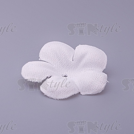 Цветочки декоративные, цвет белый, размер 23 мм и 32 мм,  фото 2