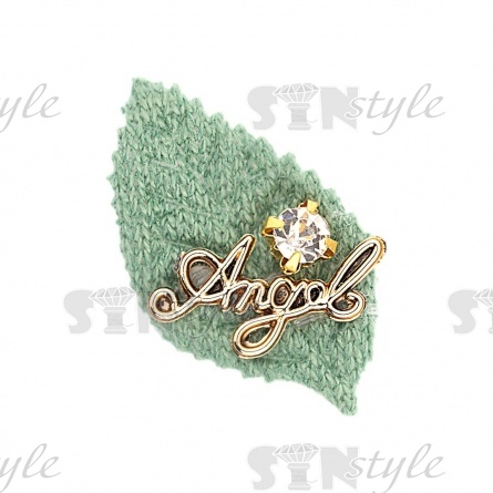 Аппликация 3D "Листочек", цвет зеленый, размер 33х20 мм фото 1