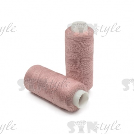 Нитки полиэстер 40/2, цвет №554 (пыльно-розовый), катушка 400Y фото 1