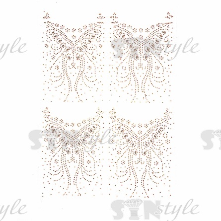 Аппликация из страз фото 1