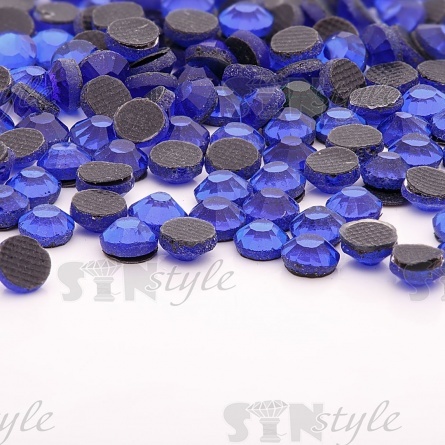 Стразы термоклеевые стеклянные SS20, форма круг, цвет ярко-синий (920), 720 шт/уп фото 3