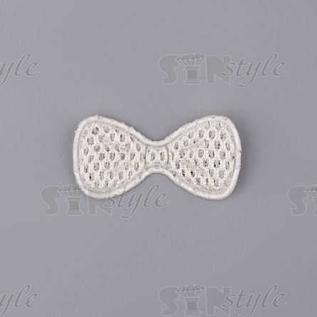 Аппликация 3D "Бантик", размер 30х15 мм, цвет шампань фото 2