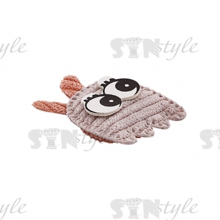 Аппликация 3D "Зайчик", цвет серый+грязно-розовый, размер 23х43 мм фото 2