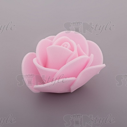 Цветочки декоративные, цвет светло-розовый, размер 35 мм, фото 2