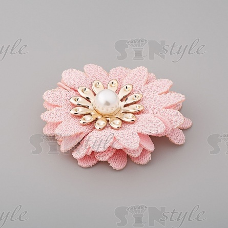 Цветочки декоративные, цвет розовый, диаметр 45 мм,  фото 2