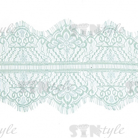 Кружево "Французское", ширина 145 мм, цвет фисташковый, длина 3 метра фото 1