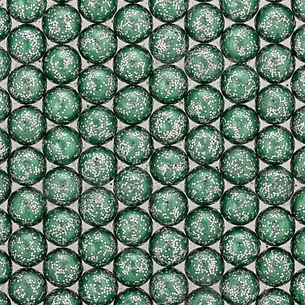 Бусины под жемчуг прибивные с серебряным напылением, размер 5 мм, цвет зеленый, вес 500 г  фото 2