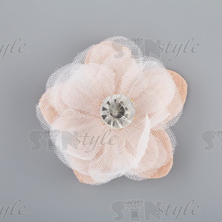 Цветочки декоративные, цвет шампань, размер 45 мм,  фото 1