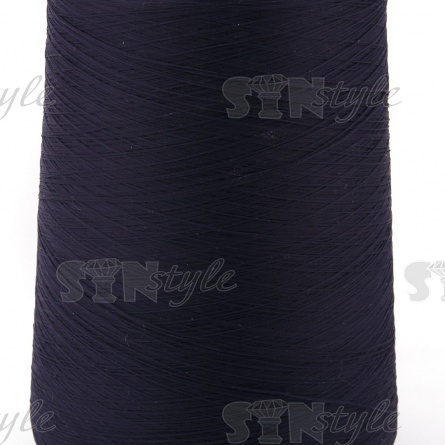 Нитки полиэстер 150D/1, цвет №322 (темно-темно-синий), 450 гр  фото 2