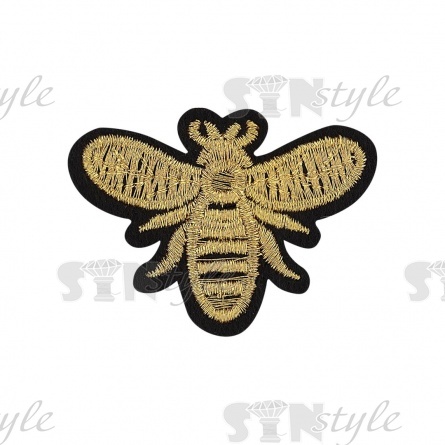 Термоаппликация текстильная, синтетическая, размер 53х40 мм фото 1