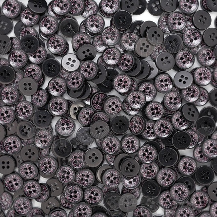 Пуговица пластиковая на четыре прокола, размер 18L, цвет бордовый фото 4