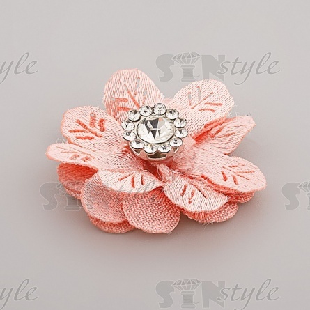 Цветочки декоративные, цвет розовый, размер 28 мм,  фото 2