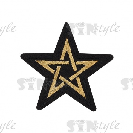 Термоаппликация "Звезда", размер 83х80 мм фото 1