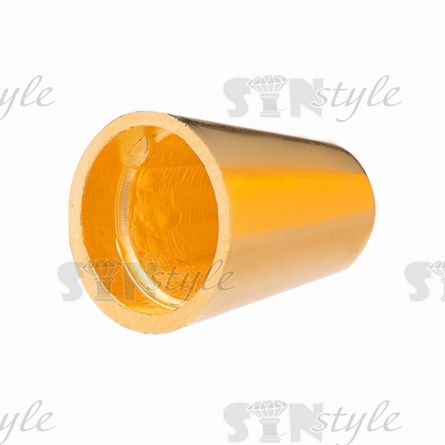 Концевик пластиковый, цвет золото, диаметр 11 мм фото 2