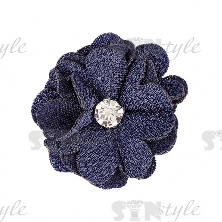 Цветочки декоративные, цвет темно-синий, размер 40 мм,  фото 1