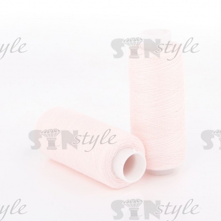 Нитки полиэстер 40/2, цвет №1241 (светло-розовый), катушка  400Y фото 1