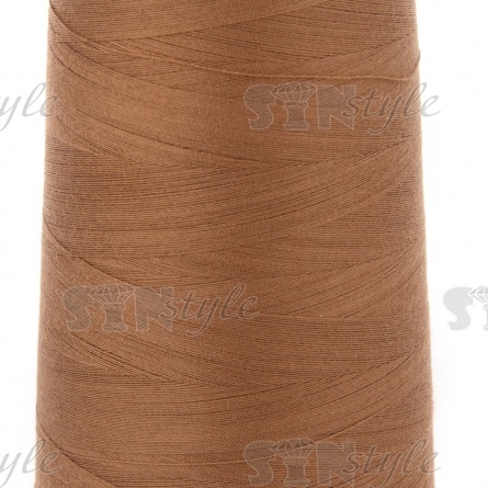 Нитки полиэстер 40/2, цвет №1711 (желто-коричневый), 5000Y фото 2