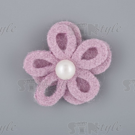 Цветочки декоративные, цвет сиреневый, размер 25 мм,  фото 1