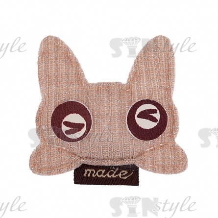 Аппликация 3D "Котик", цвет бежевый, размер 35х33 мм фото 1