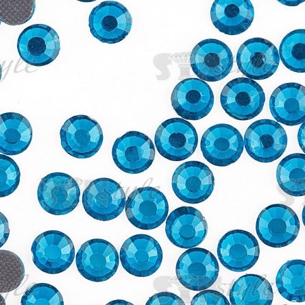 Стразы термоклеевые стеклянные SS20, форма круг, цвет бирюзовый (905), 720 шт/уп фото 2