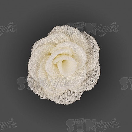 Цветочки декоративные, цвет шампань, размер 28 мм,  фото 1