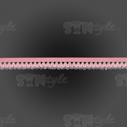 Резинка декоративная, ширина 17 мм, цвет розовый, намотка 20 ярдов фото 1