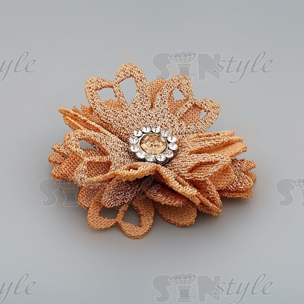 Цветочки декоративные, цвет капучино, размер 40 мм,  фото 2