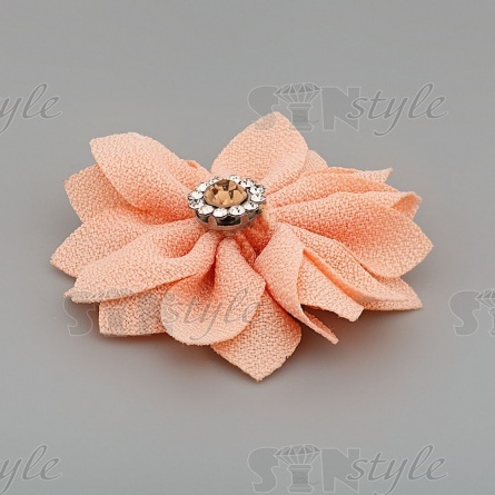 Цветочки декоративные, цвет персиковый, размер 45 мм,  фото 2