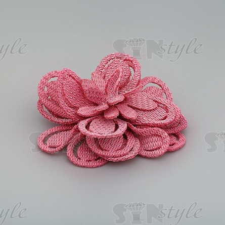 Цветочки декоративные, цвет грязно-розовый, размер 40 мм,  фото 2