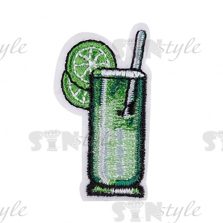 Термоаппликация "Коктейль", размер 25х45 мм фото 1