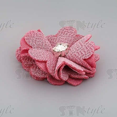 Цветочки декоративные, цвет грязно-розовый, размер 40 мм,  фото 2