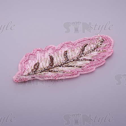 Листочки декоративные, размер 60х30 мм, цвет розовый,  фото 2