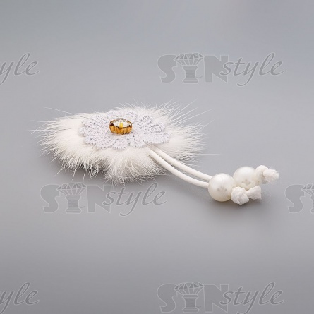 Аппликация 3D "Одуванчик", цвет серый, размер 40х75 мм фото 2