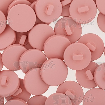 Пуговица пластиковая на ножке, грязно-розовая, 48L фото 3