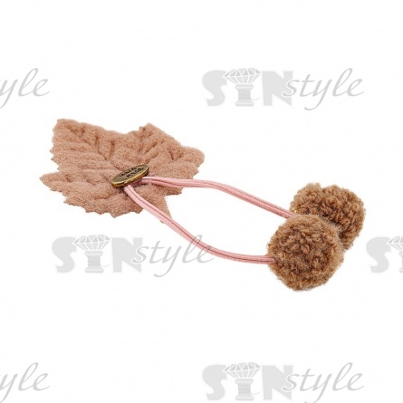 Аппликация 3D "Листик", цвет бежевый, размер 38х80 мм фото 2